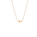 Gold Butterfly Pearl Necklace for Women & Girls