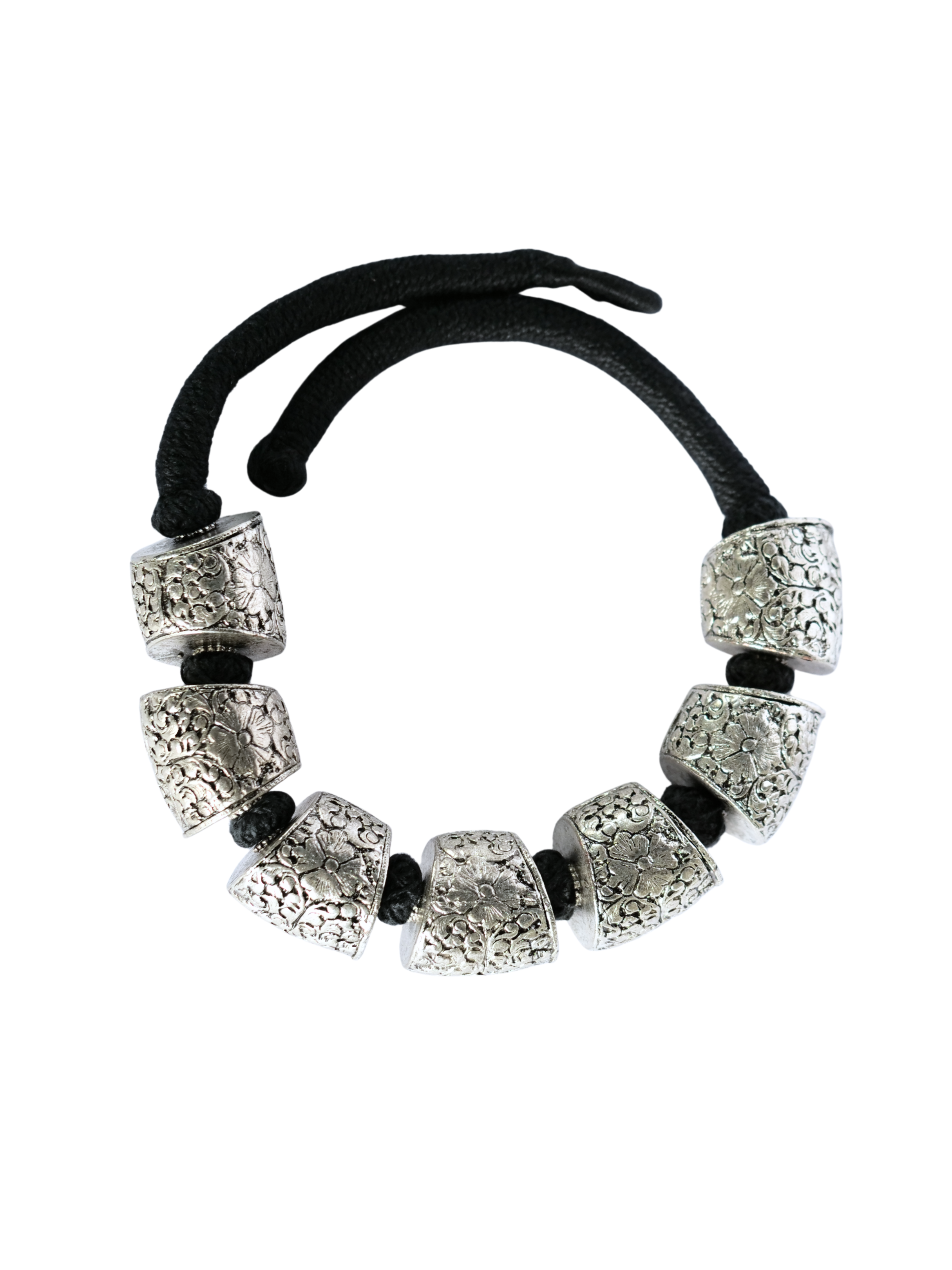 The Silver in Motion Oxidised Necklace