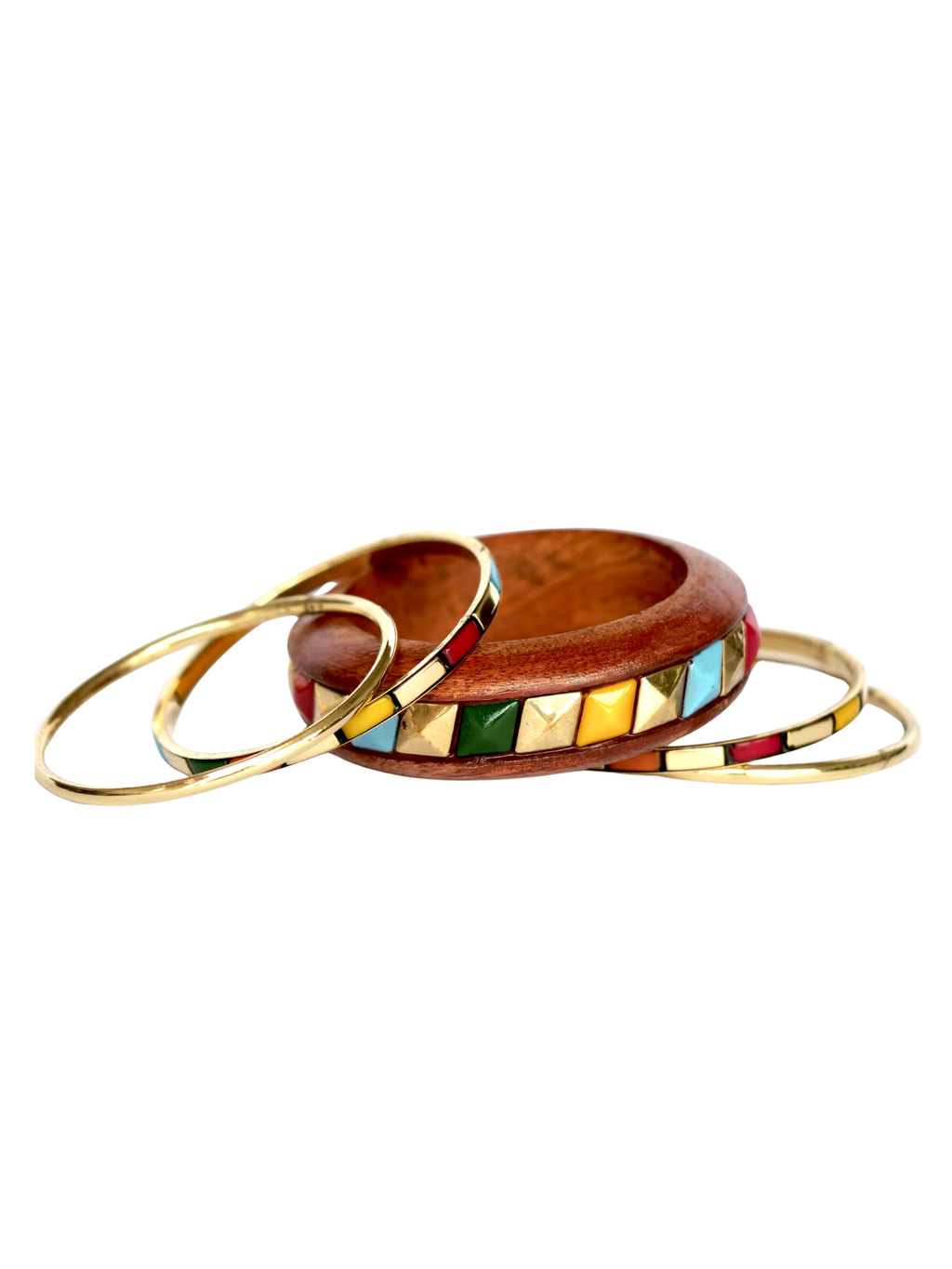 The Coloured Bangle Stack