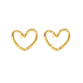 Modern Heart-Shaped Stud Earrings for Women