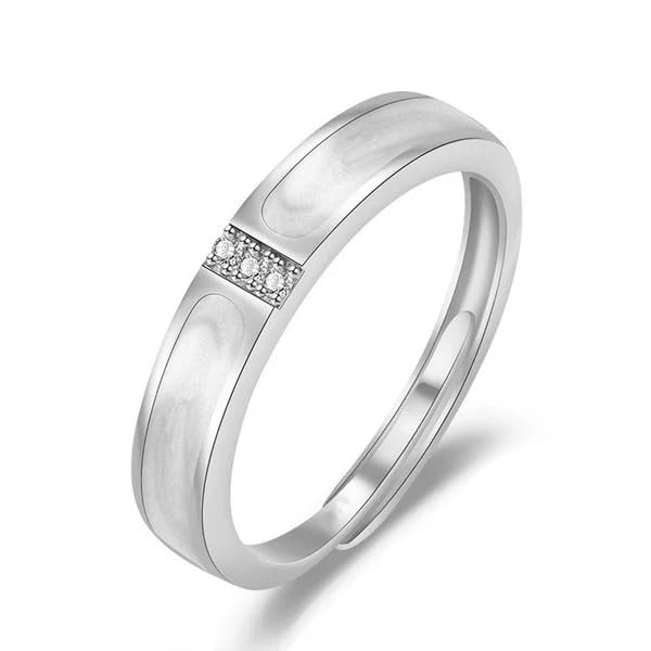 Silver Minimal Band Ring for Women & Girls