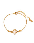 White Clover Charm Bracelet for Women