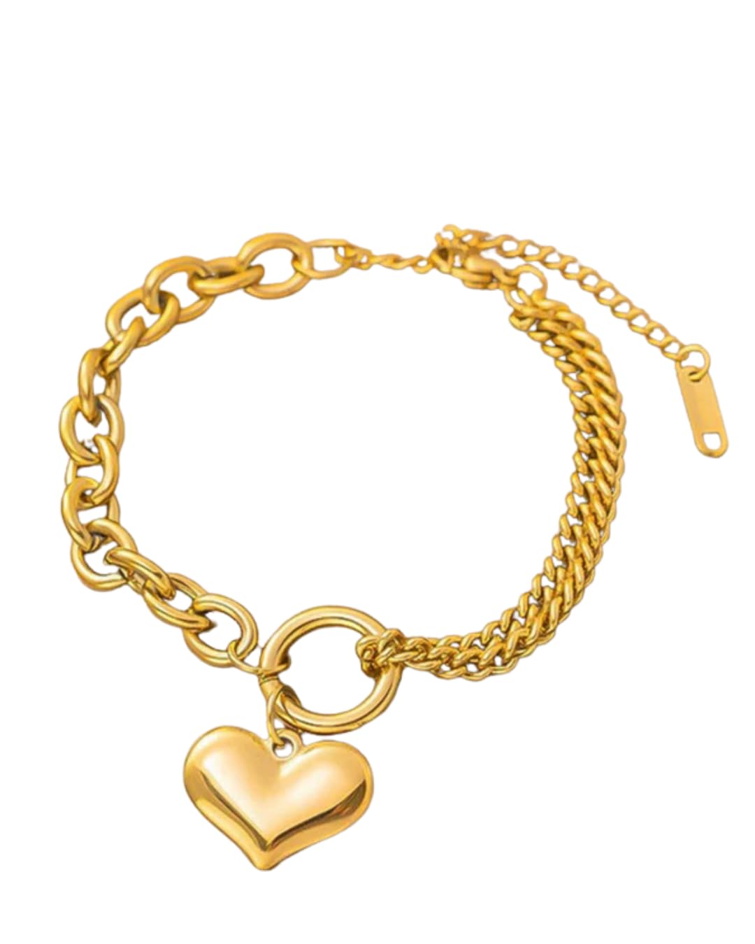 Heart Chain Bracelet for Women & Girls