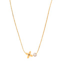 Hasto by Hasti Gold Butterfly Pearl Necklace for Women & Girls | Minimal Butterfly Pendant with Pearl Detail | Cute Daily Wear, Party, Date Wear & Gift Jewellery