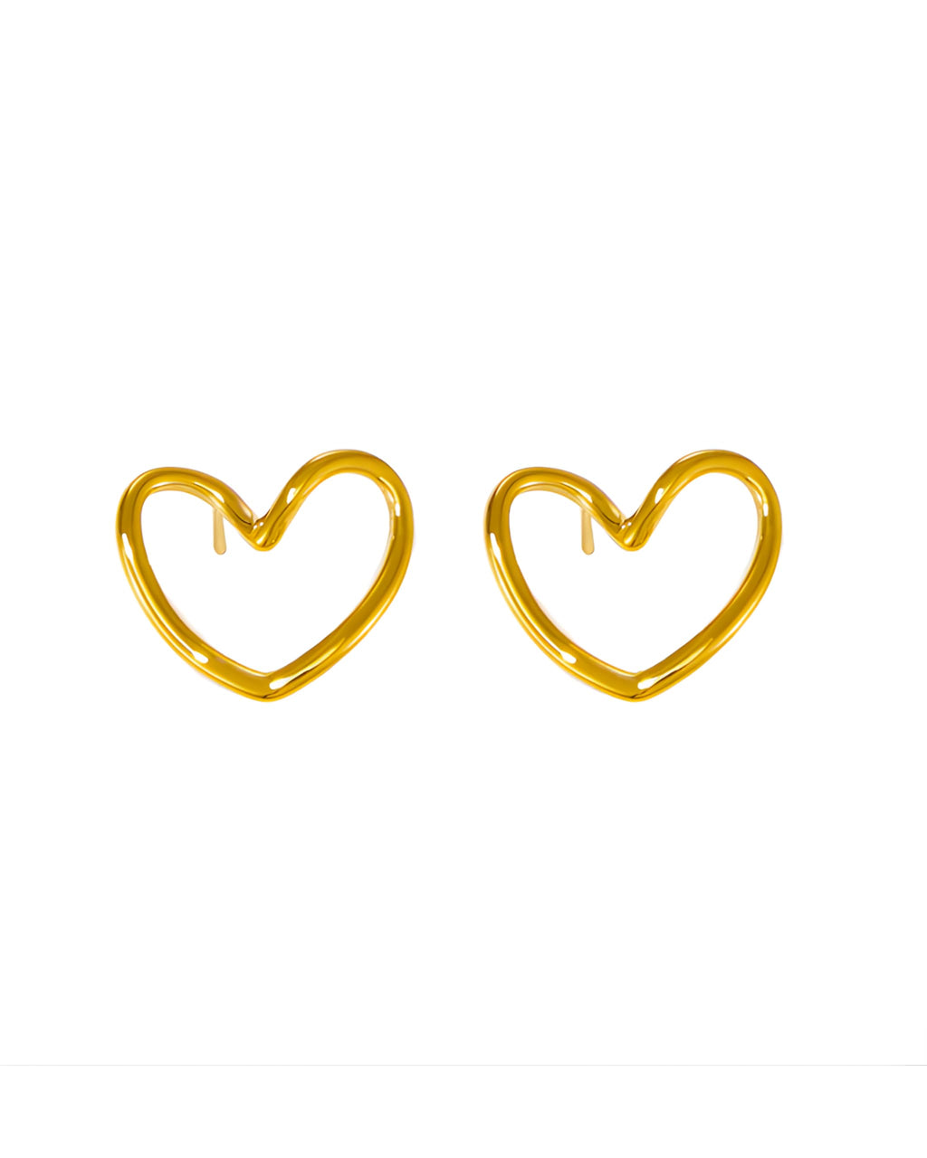 Hasto by Hasti Modern Heart-Shaped Stud Earrings for Women | Trendy Love Studs Combo | Stylish Anti-Tarnish Mini Earrings | Lightweight Fashion Jewellery Gift