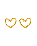Hasto by Hasti Modern Heart-Shaped Stud Earrings for Women | Trendy Love Studs Combo | Stylish Anti-Tarnish Mini Earrings | Lightweight Fashion Jewellery Gift