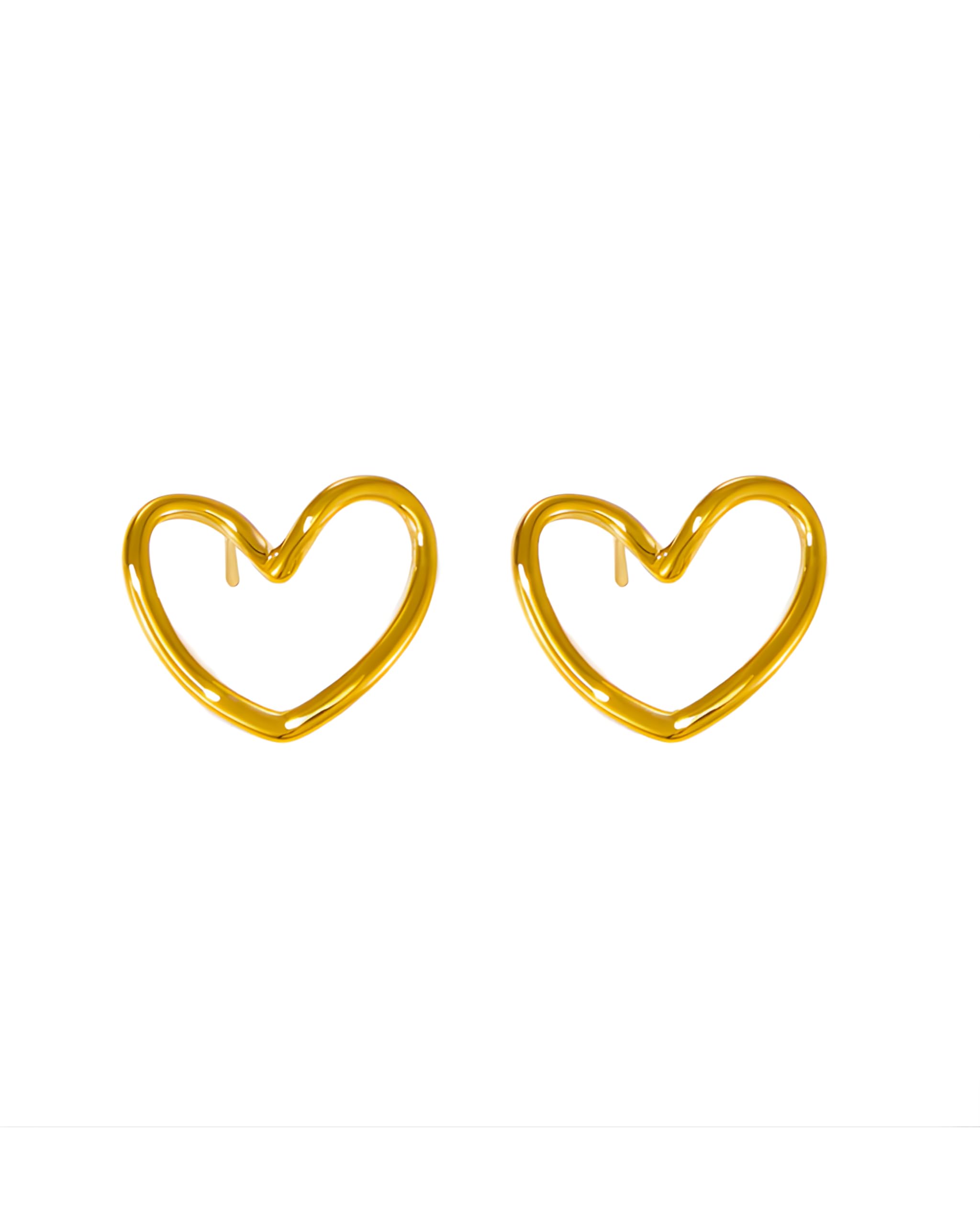Hasto by Hasti Modern Heart-Shaped Stud Earrings for Women | Trendy Love Studs Combo | Stylish Anti-Tarnish Mini Earrings | Lightweight Fashion Jewellery Gift