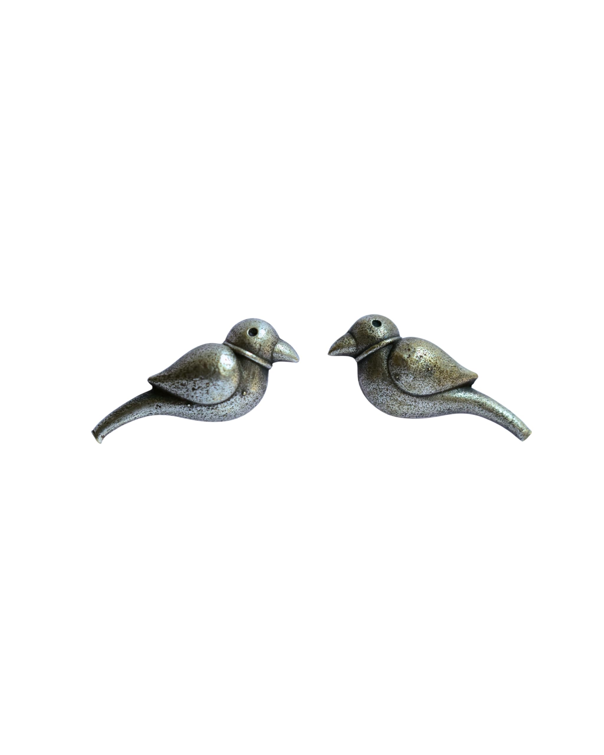 Hasto by Hasti Oxidised German Silver Bird Motif Stud Earrings for Women | Navratri Earrings, Ethnic Kurti Earrings, Garba Jewellery & Saree Wear