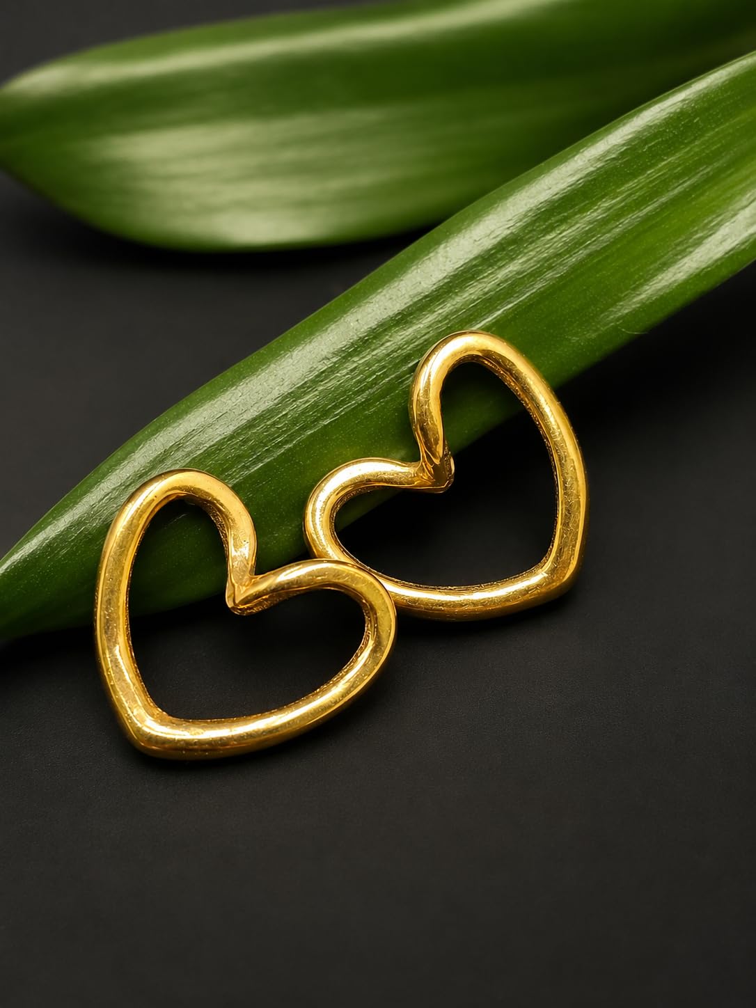Hasto by Hasti Modern Heart-Shaped Stud Earrings for Women | Trendy Love Studs Combo | Stylish Anti-Tarnish Mini Earrings | Lightweight Fashion Jewellery Gift