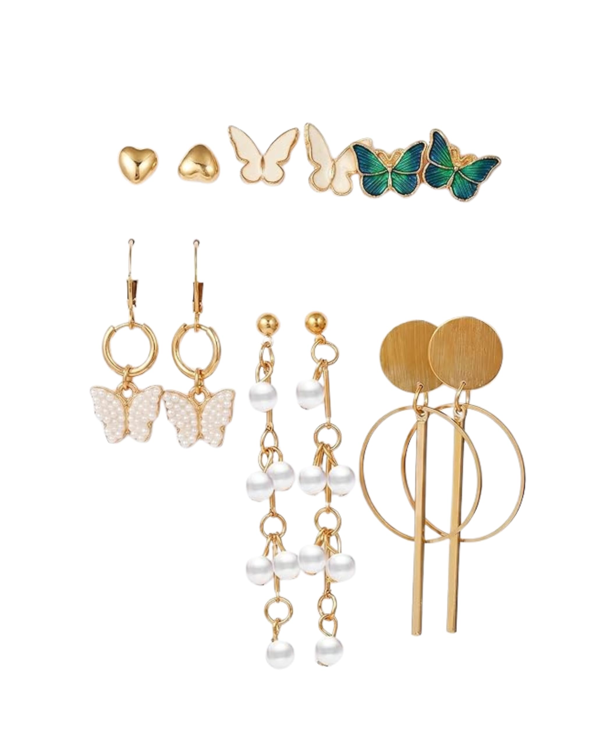Modern Butterfly Inspired Drop Earrings for Women