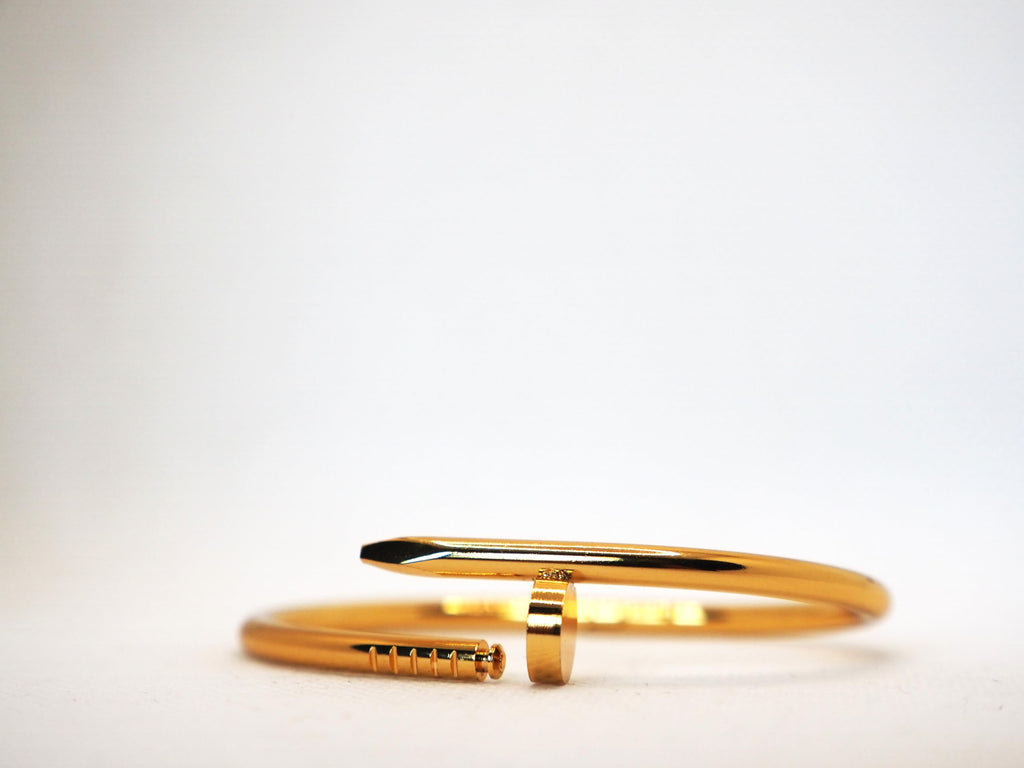 Hasto by Hasti Golden Nail Cuff Bracelet
