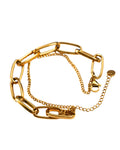 Hasto by Hasti Rope Wrap Bracelet for Women | Gold Plated Stainless Steel | Anti-Tarnish Adjustable for Daily Wear, Office, Party