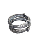 Hasto by Hasti Oxidised German Silver Jali Cutwork Openable Kada Pair for Women | Navratri Bangles, Ethnic Kada, Garba Jewellery & Saree Wear