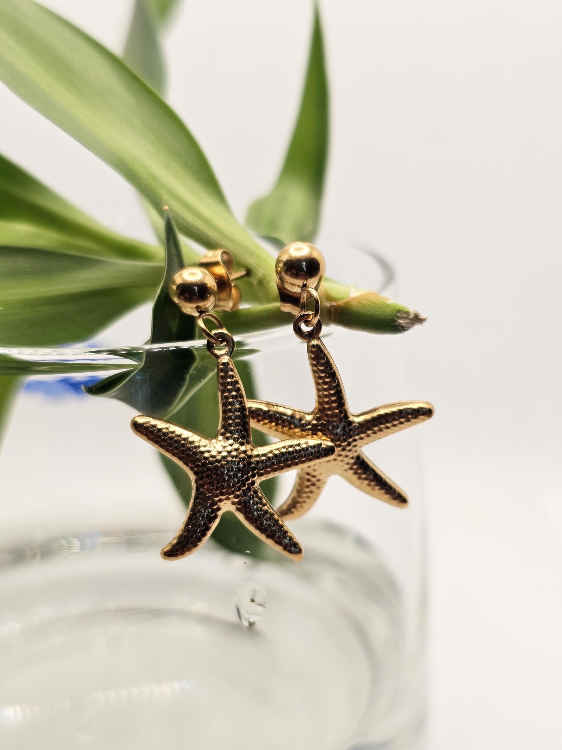 Hasto by Hasti Modern Star Drop Earrings for Women | Trendy Celestial Dangler Earrings Combo | Stylish Anti-Tarnish Statement Drops | Lightweight Fashion Jewellery Gift