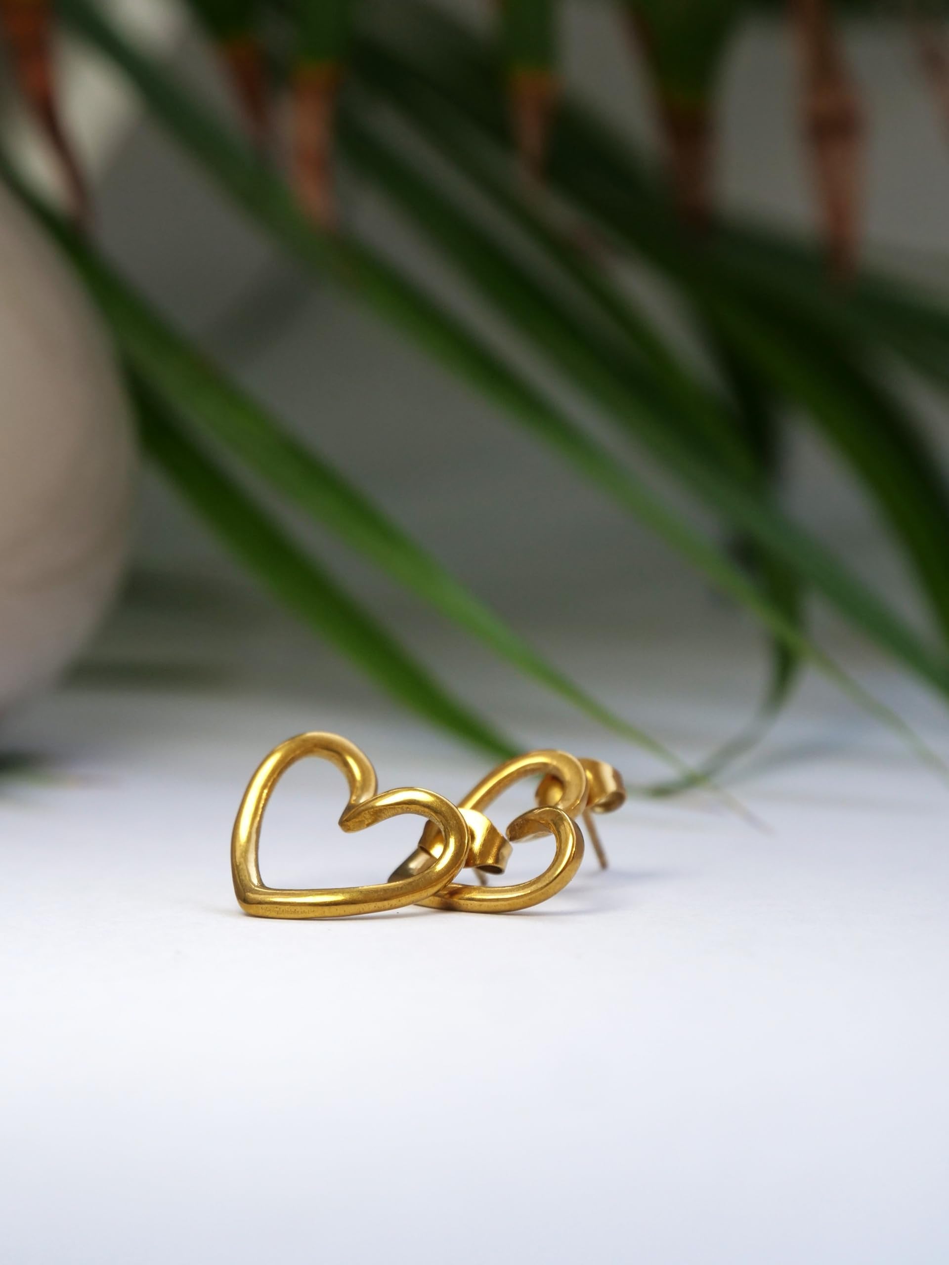 Hasto by Hasti Modern Heart-Shaped Stud Earrings for Women | Trendy Love Studs Combo | Stylish Anti-Tarnish Mini Earrings | Lightweight Fashion Jewellery Gift