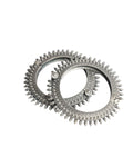 Hasto by Hasti Oxidised German Silver Beaded Leaf Fringe Kada Pair for Women | Navratri Bangles, Ethnic Kada, Garba Jewellery & Saree Wear