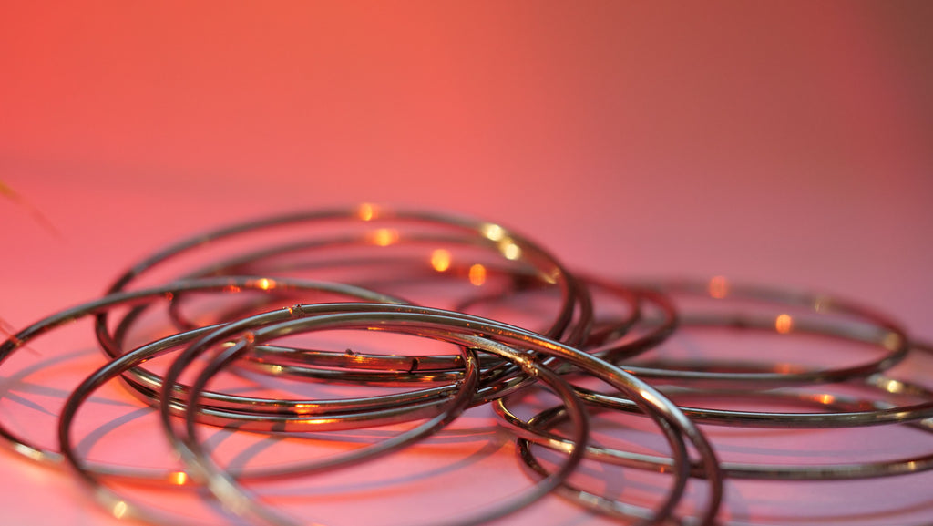 Classic Silver Oxidised Bangles