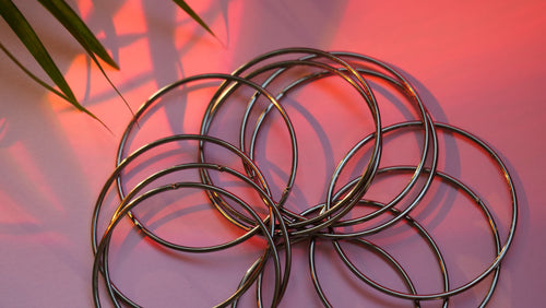 Classic Silver Oxidised Bangles