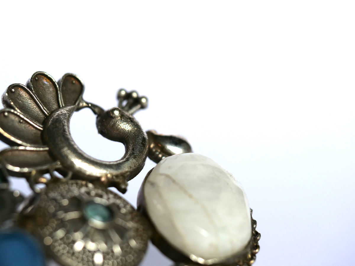Peacock Mint One-of-a-Kind Statement Ring for Women