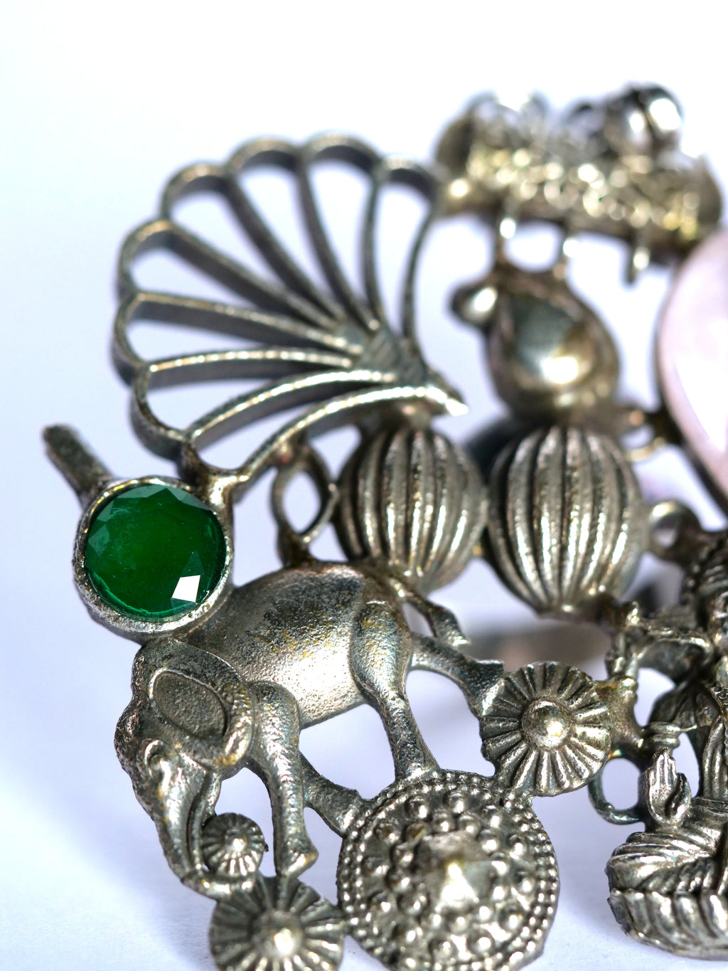 Forest Elephant One-of-a-Kind Statement Ring for Women