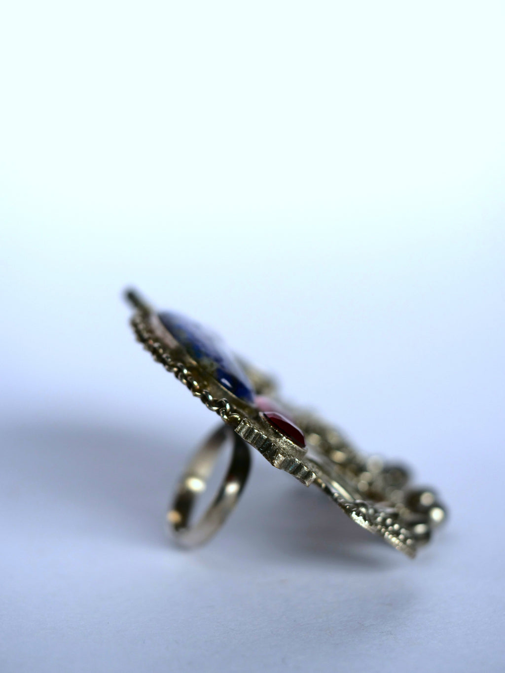 Royal Blue Bird One-of-a-Kind Statement Ring for Women