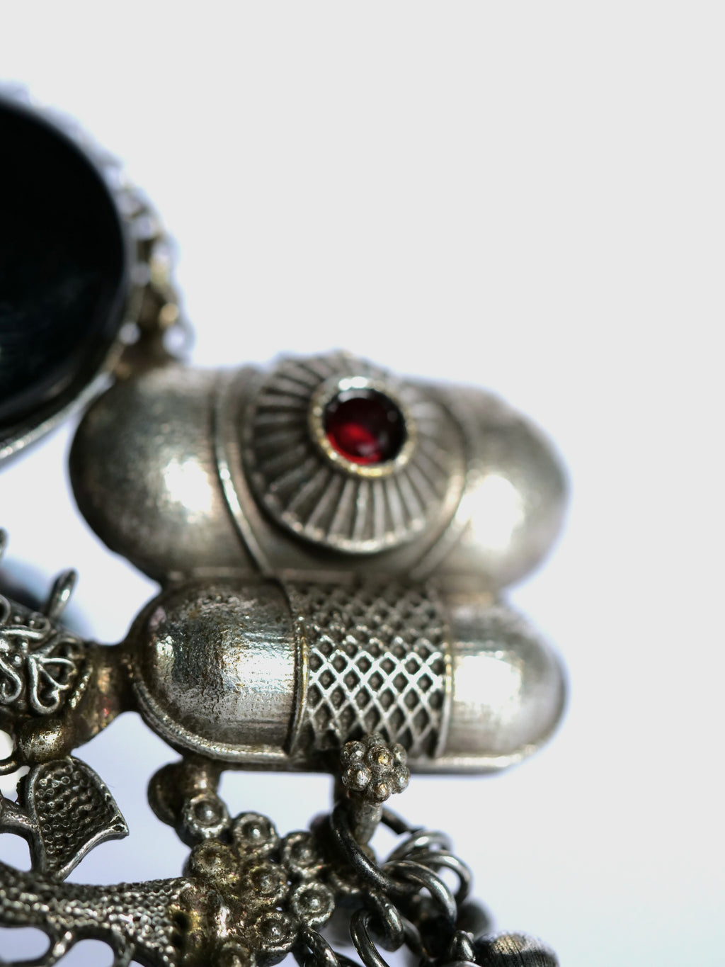 Midnight Blossom One-of-a-Kind Statement Ring for Women