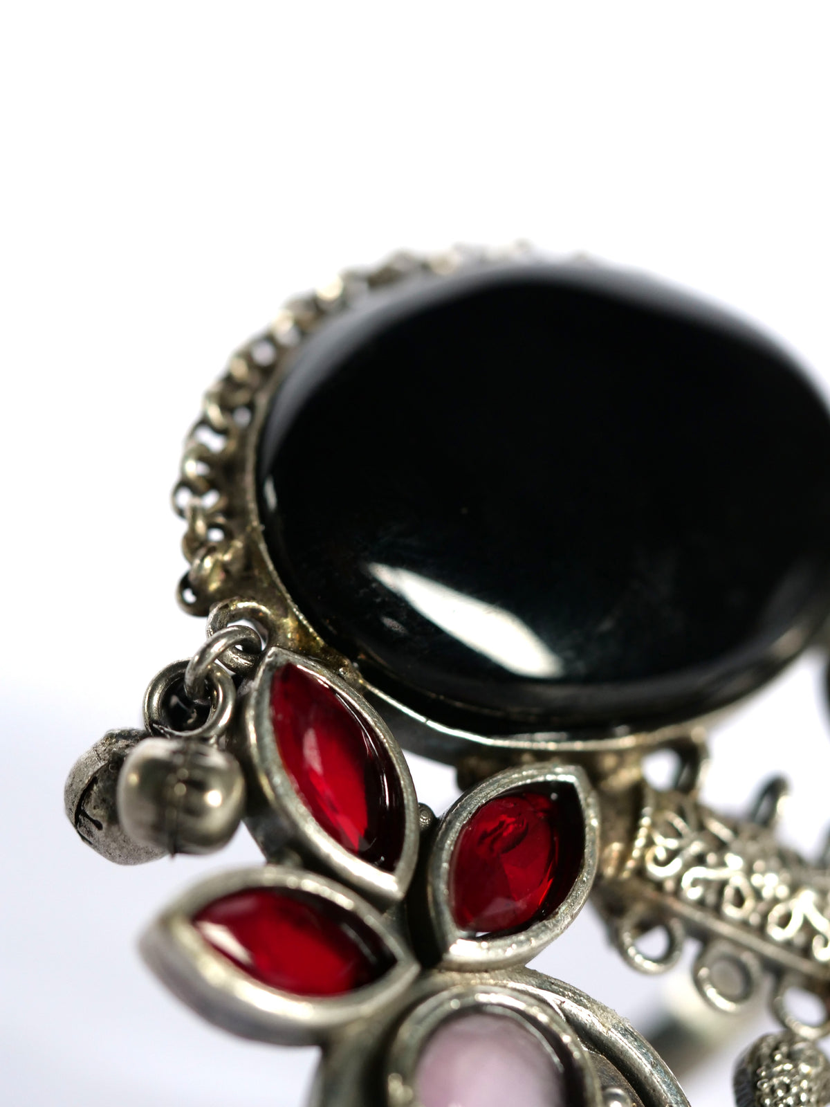 Midnight Blossom One-of-a-Kind Statement Ring for Women