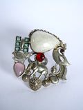 Ivory Ember Peacock One-of-a-Kind Statement Ring for Women