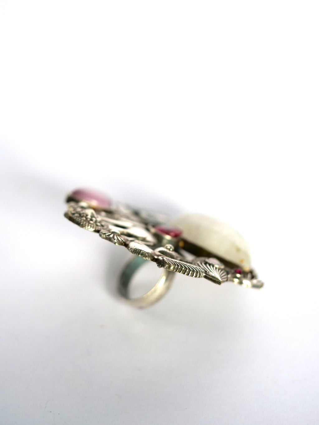 Ivory Ember Peacock One-of-a-Kind Statement Ring for Women