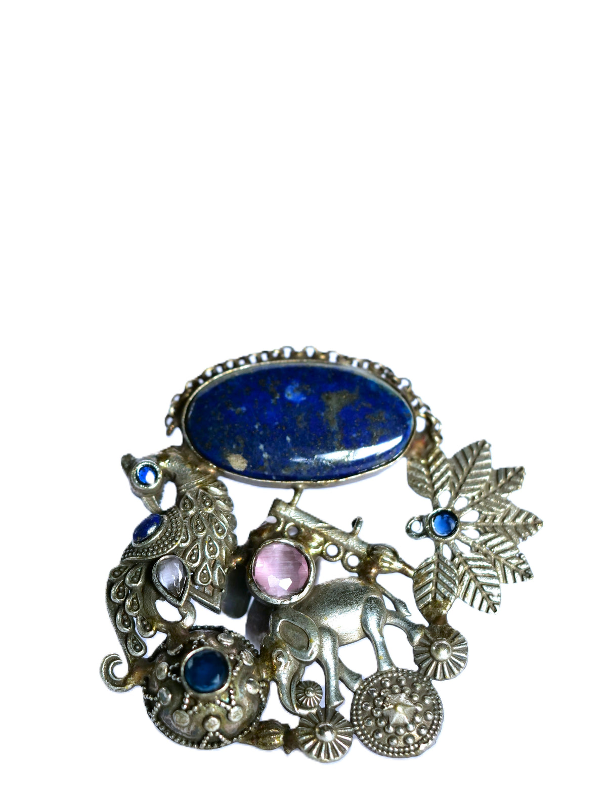 Lapis Peacock One-of-a-Kind Statement Ring for Women
