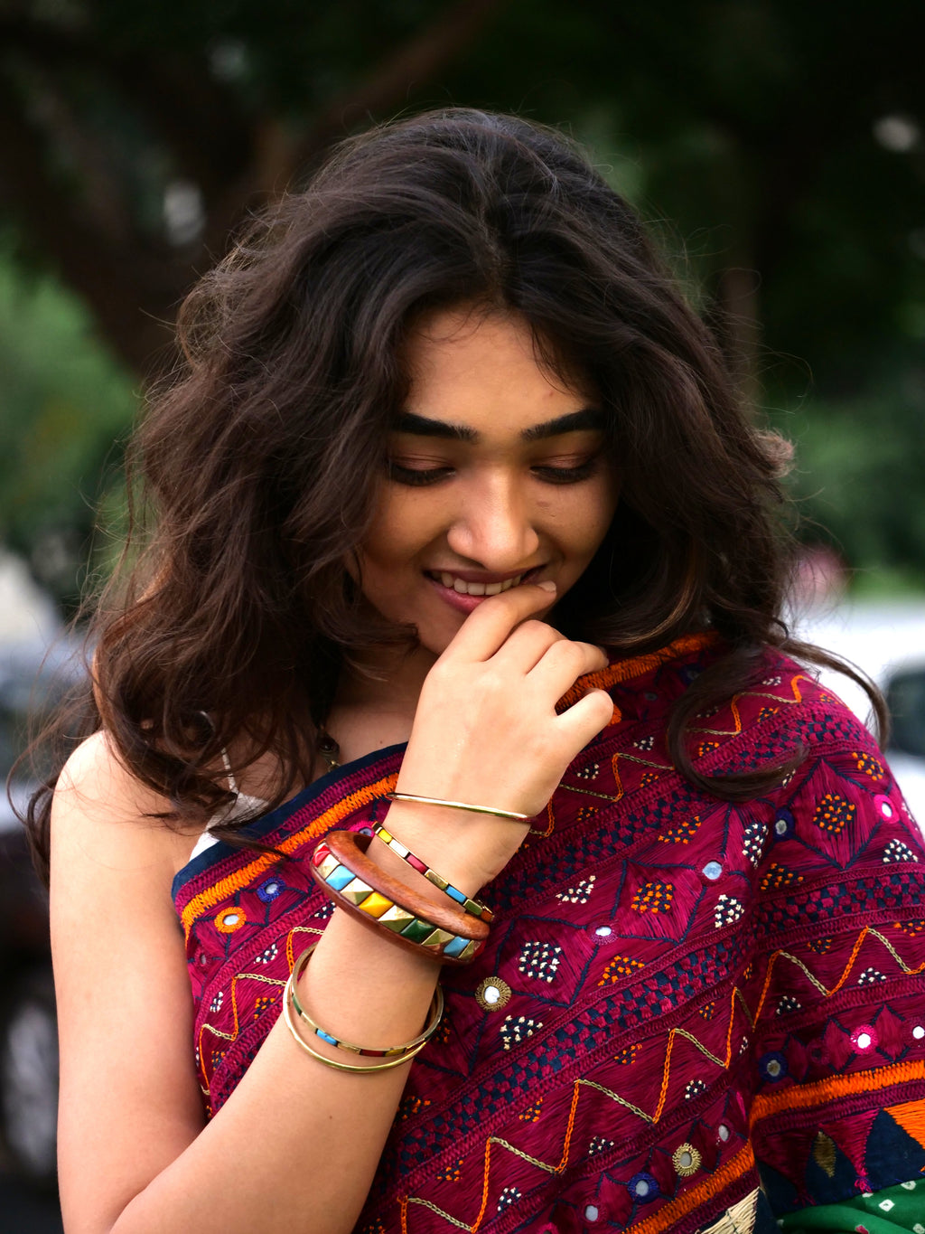 The Coloured Bangle Stack
